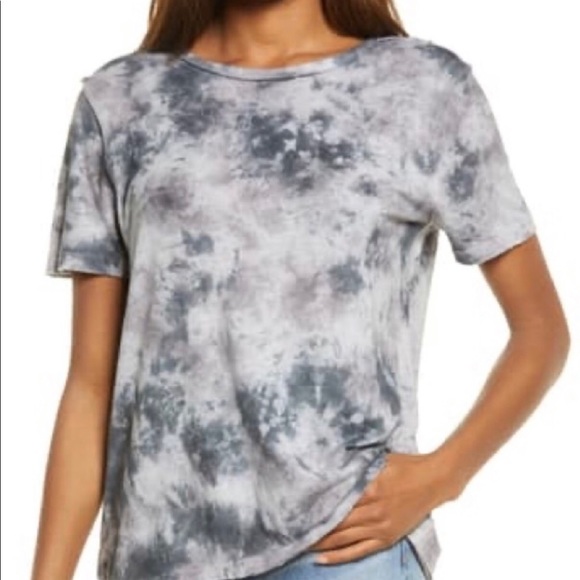 Free People Tops - 🎉HPx2🎉 WE The FREE PEOPLE Tie Dyed Top Washed Black Combo Trendy New with Tags